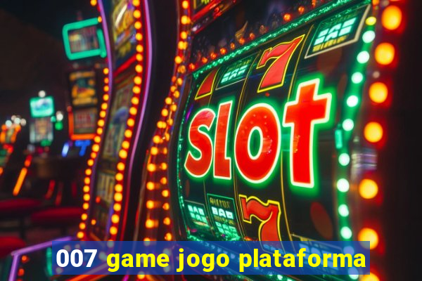 007 game jogo plataforma